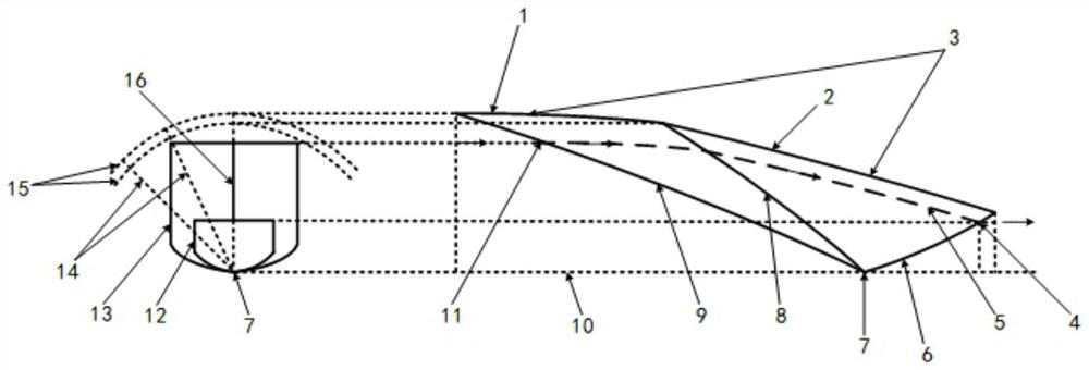 Wide-speed-range air inlet channel design method based on double-incidence bending shock waves