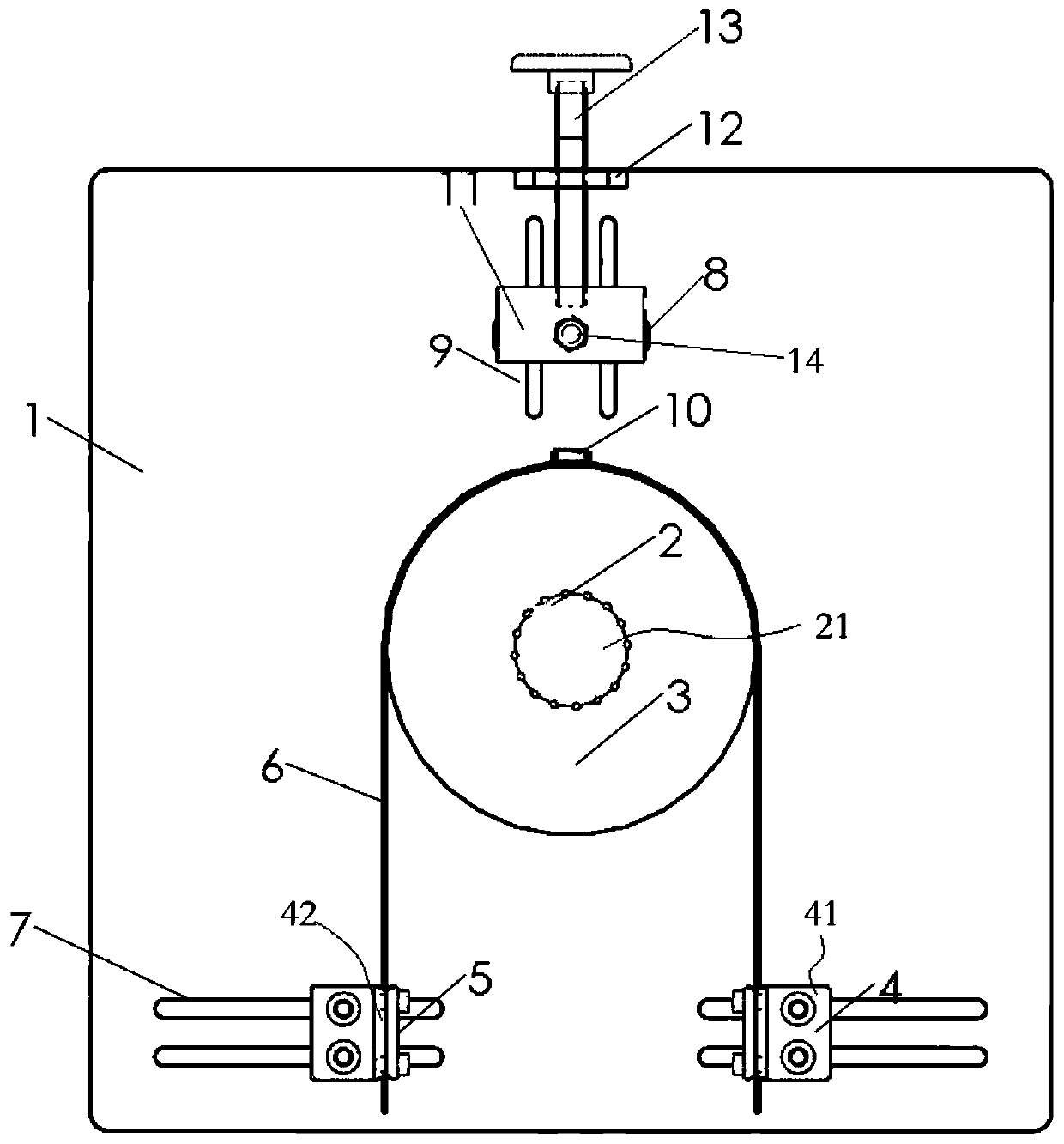 Device for testing superconducting tape