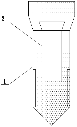 Composite diamond ene bone nail and its manufacturing method