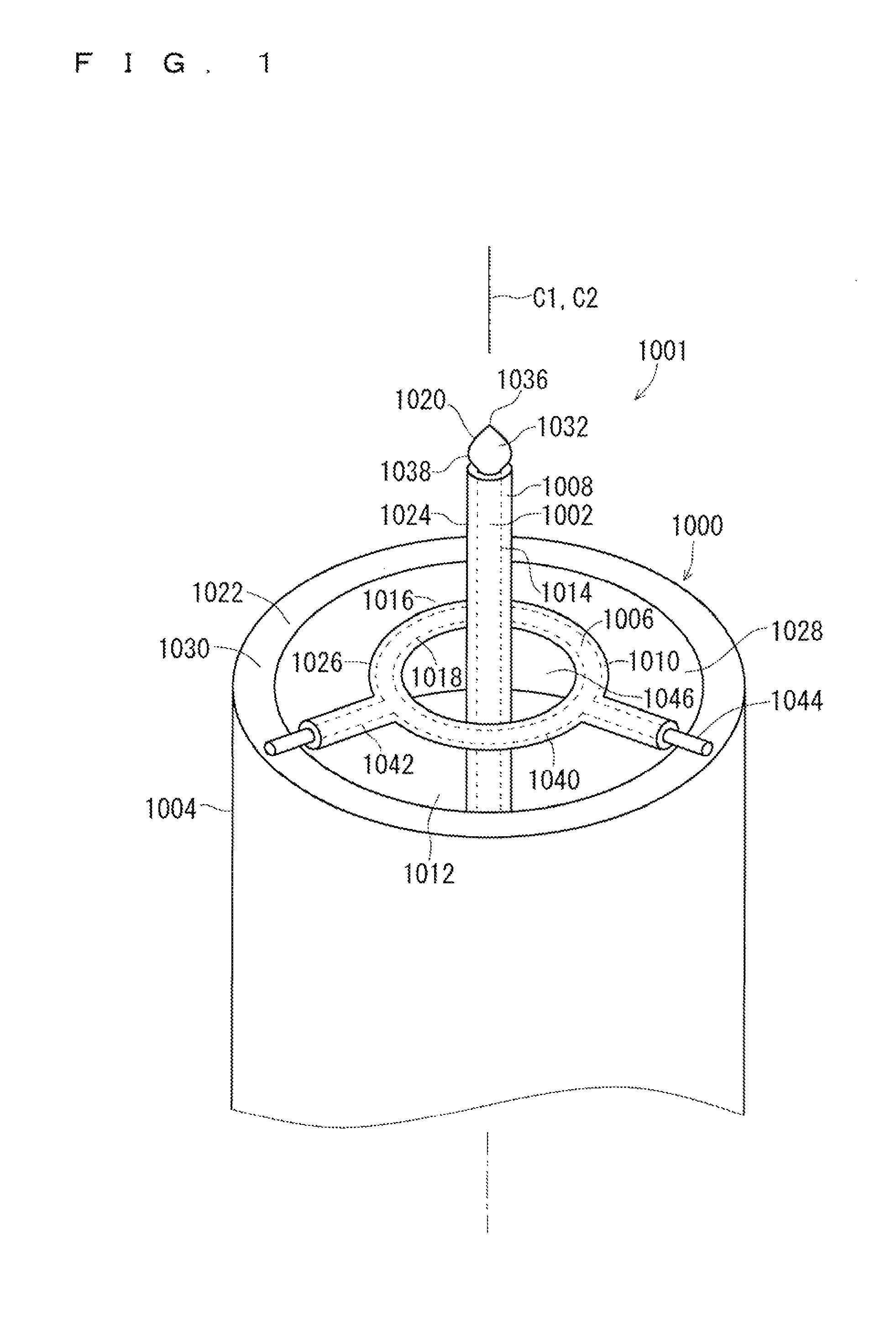 Ignition device of internal combustion engine and electrode structure of the ignition device