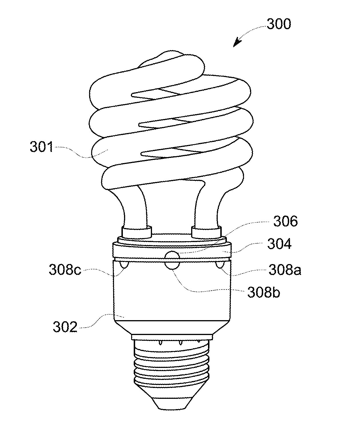 Multi-power level compact fluorescent lamp assembly