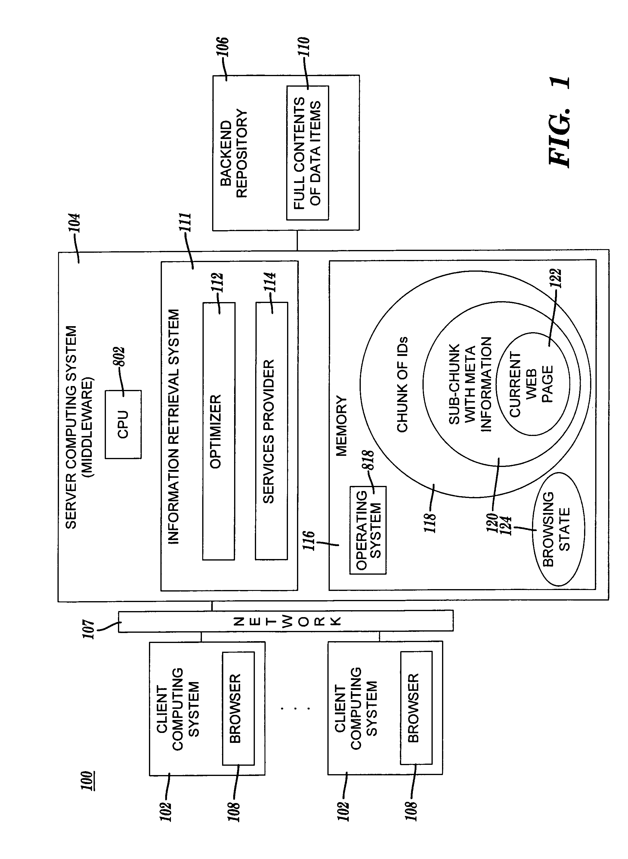 Method and system for employing a multiple layer cache mechanism to enhance performance of a multi-user information retrieval system