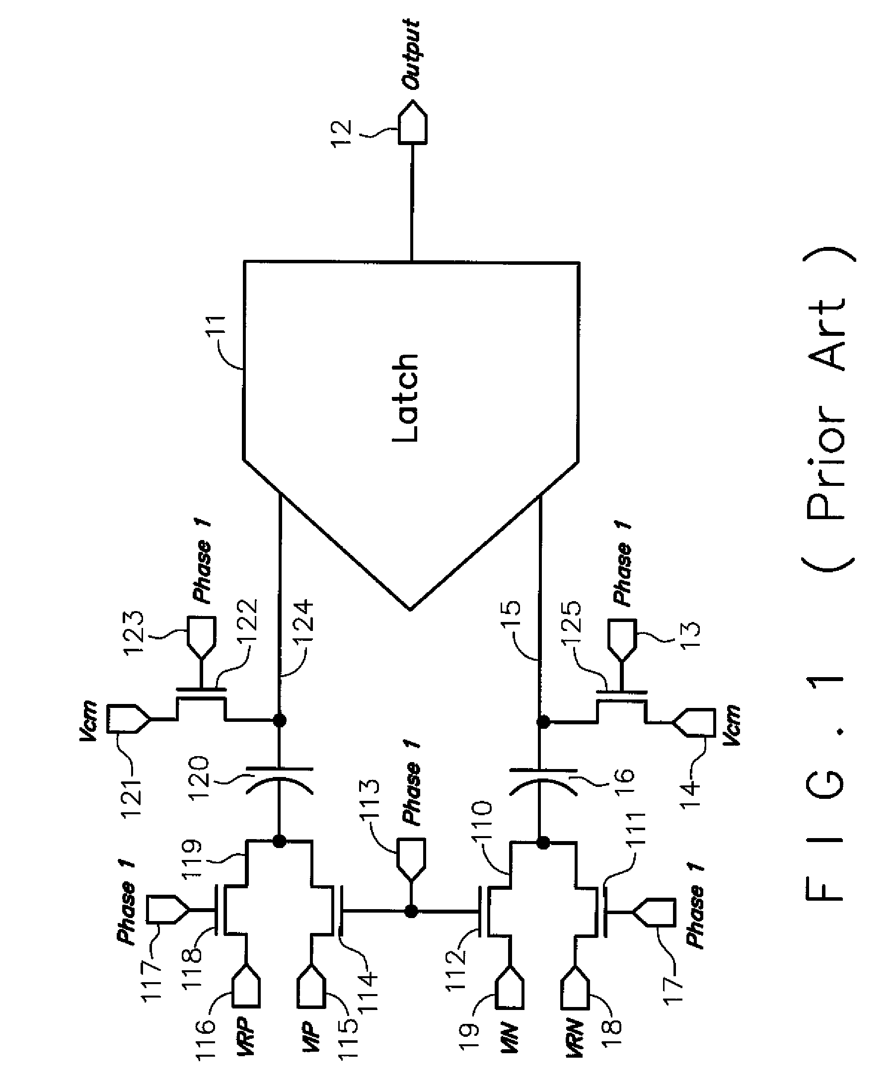 Comparator with low offset voltage