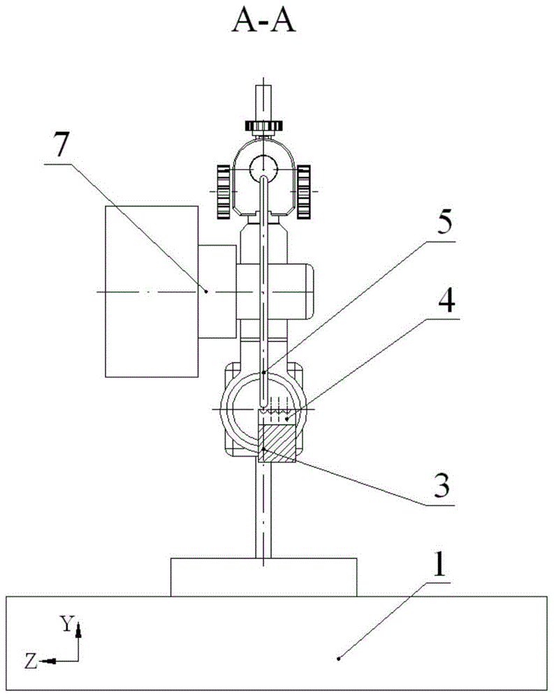 Application method of ultrasonic vibration-assisted polishing device for superhard material microstructure surface