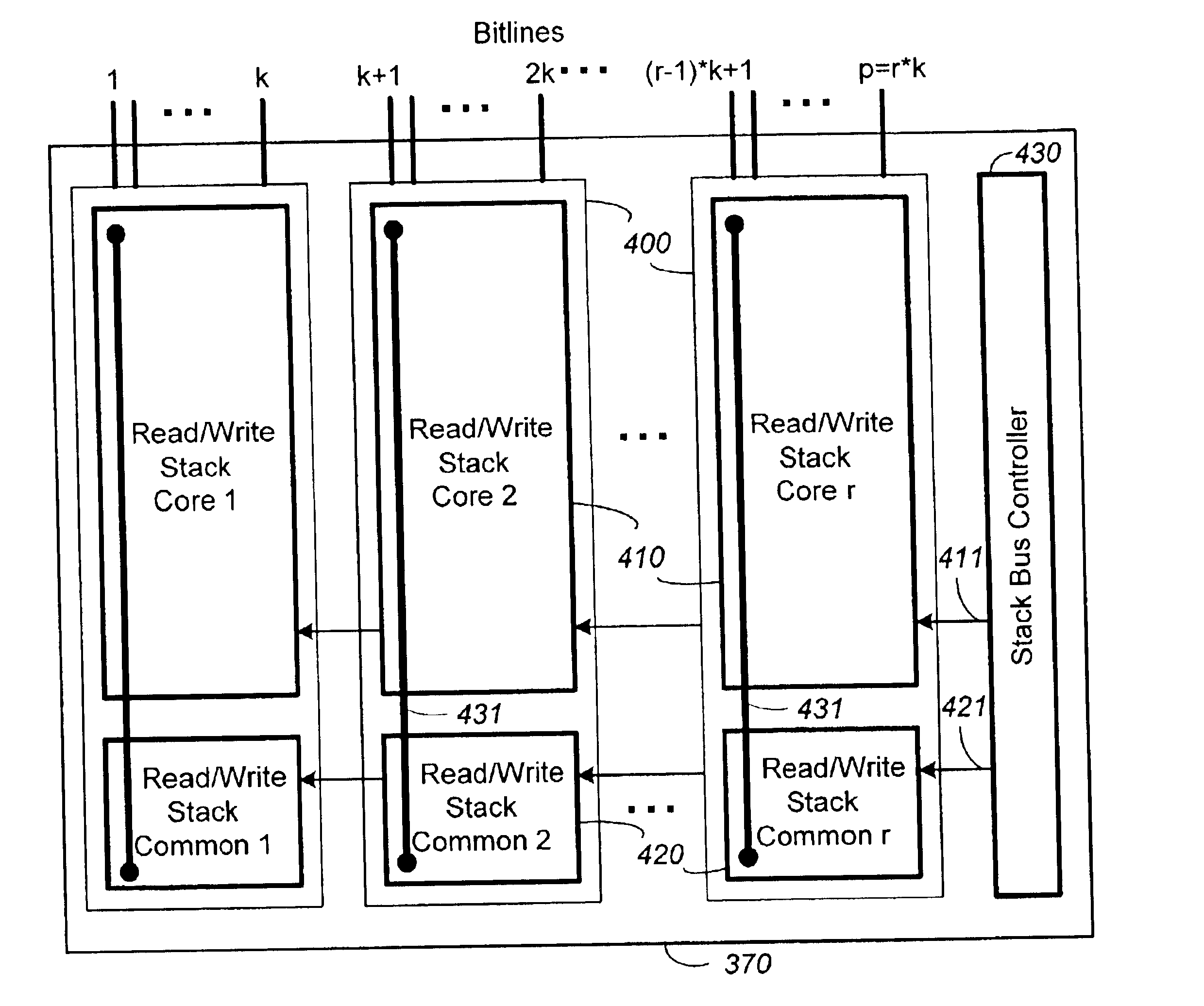 Highly compact non-volatile memory and method thereof