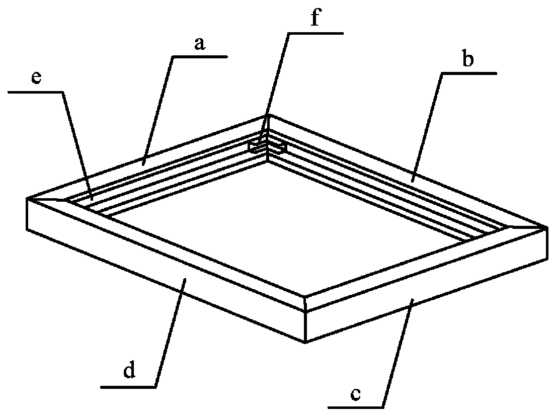 Photovoltaic panel frame and assembly equipment thereof