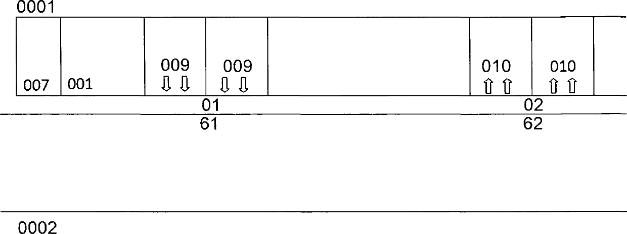 Metro vehicle with one-way graphic identifiers for getting on and getting off distribution and method of metro vehicle