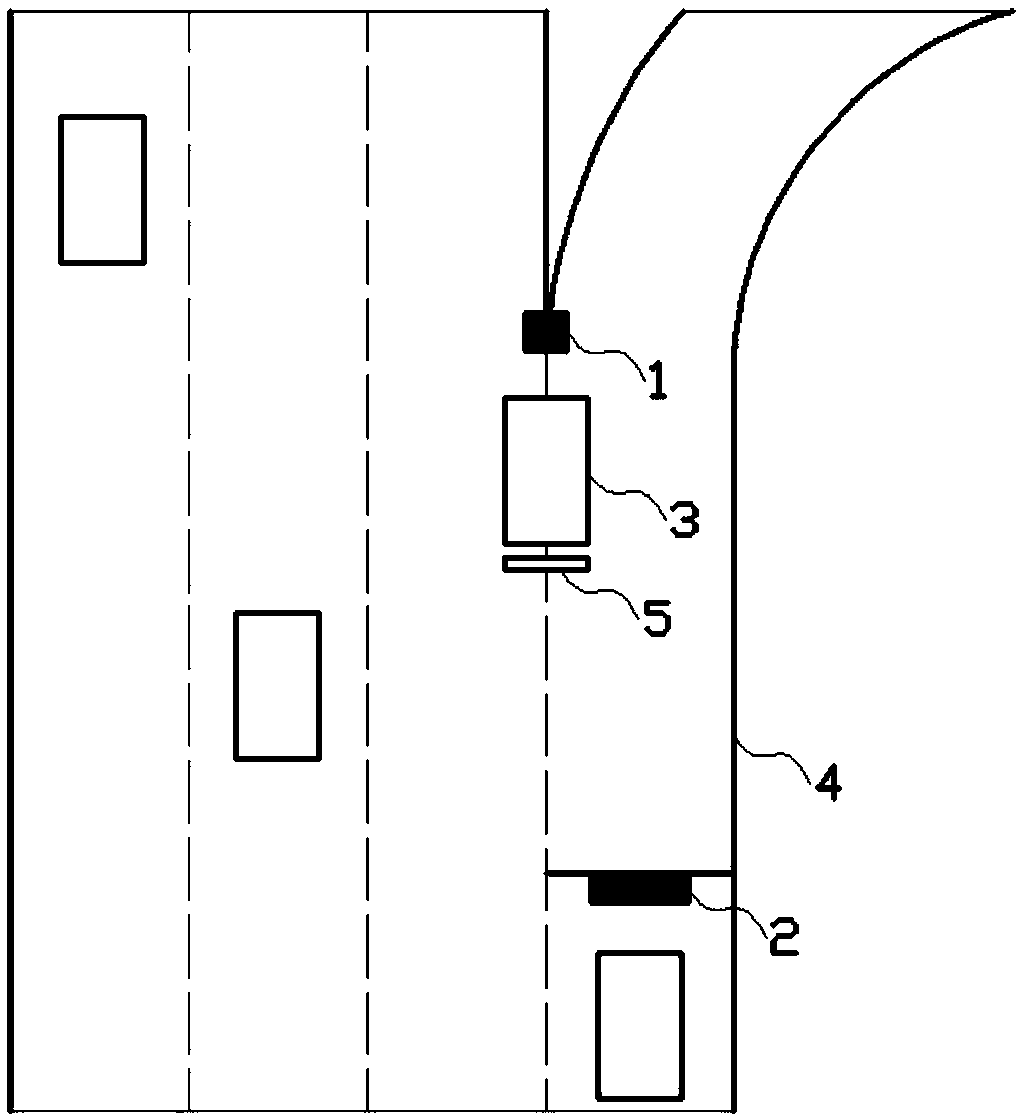 Highway ramp illegal parking detection and alarm device