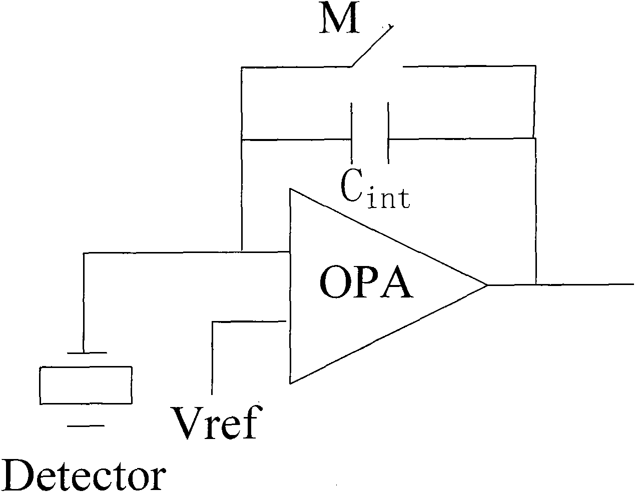 Reading circuit based on relaxor ferroelectric monocrystal pyroelectric detector