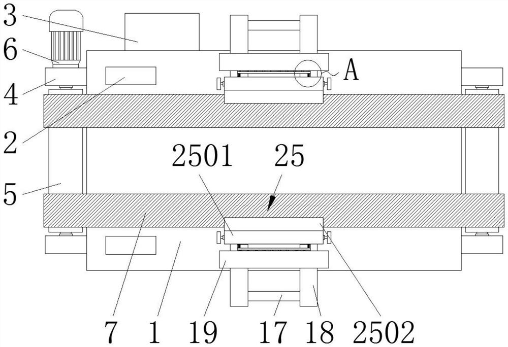 Automatic correction conveyor for directly-pasted veneer solid wood ecological board