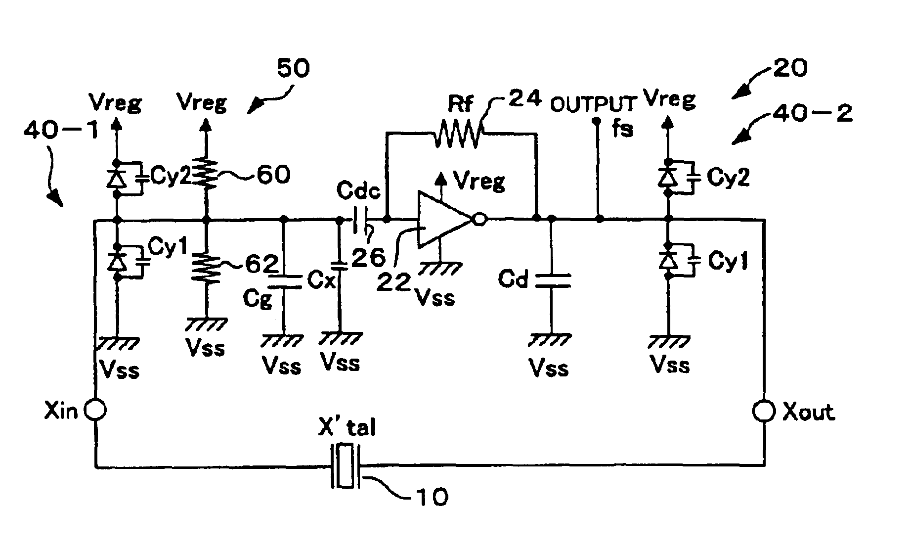 Oscillation circuit, electronic apparatus, and timepiece using a potential stabilization circuit with resistive terminations