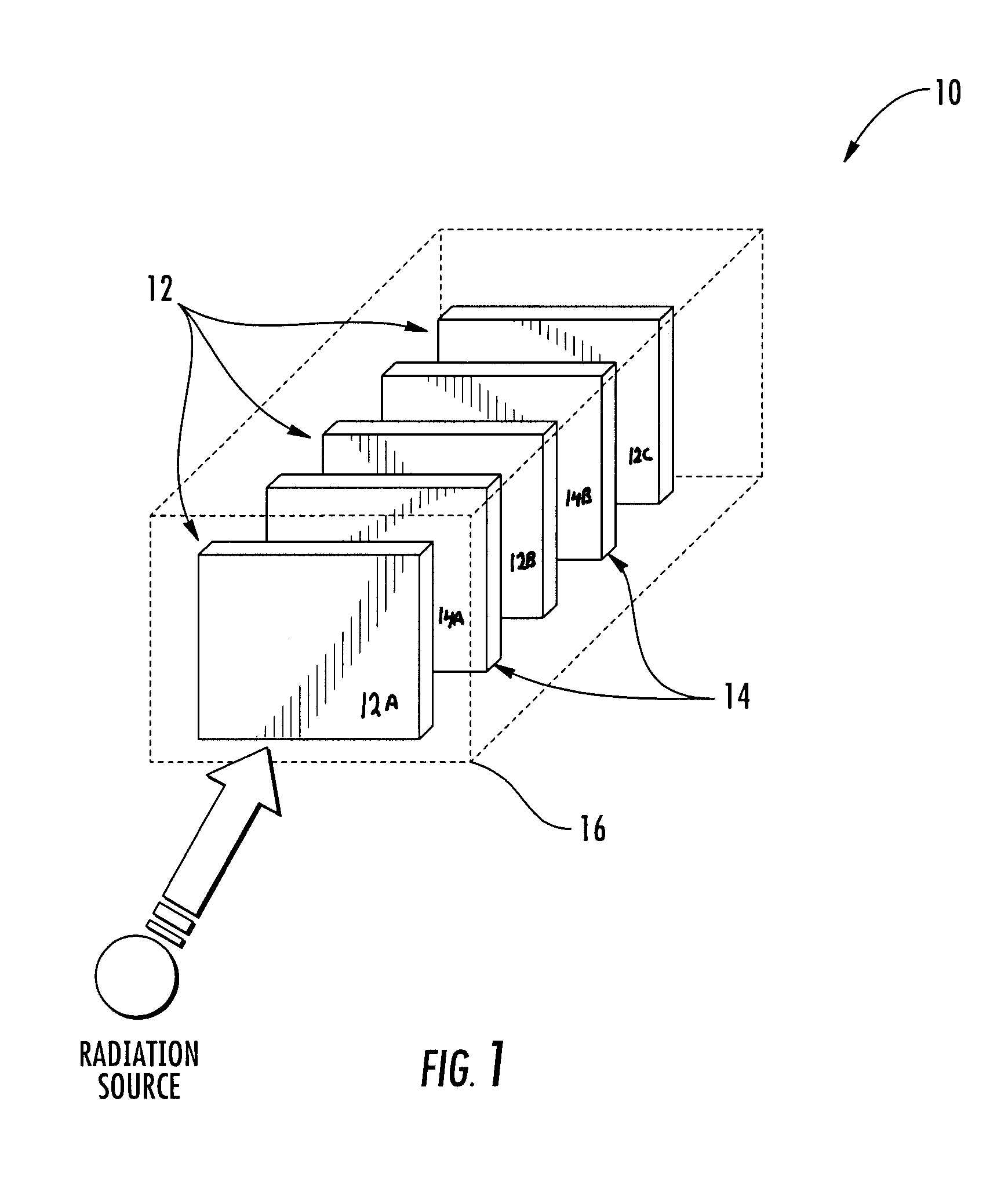 System and method for the identification of radiation in contaminated rooms