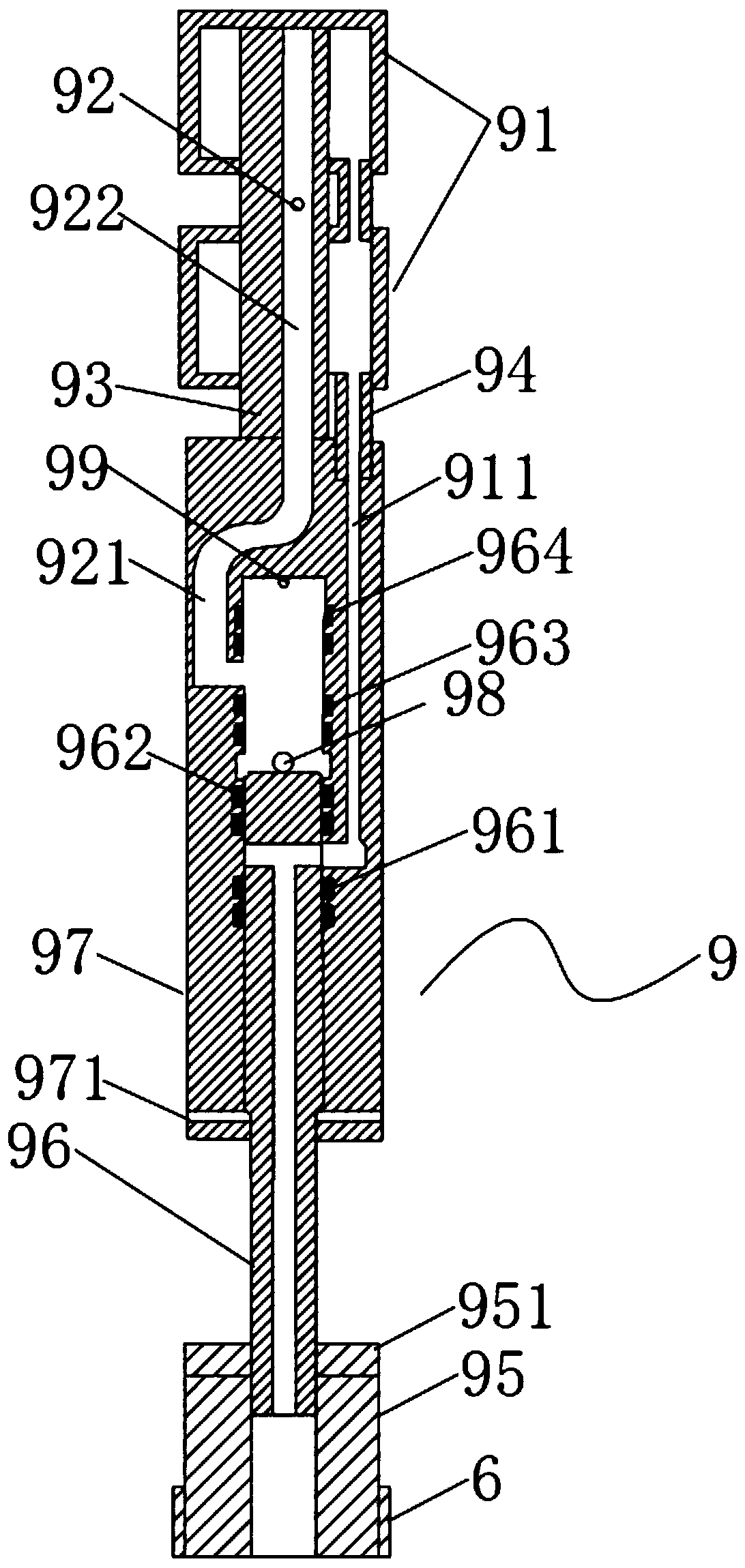 Hydrofracturing test system and test method