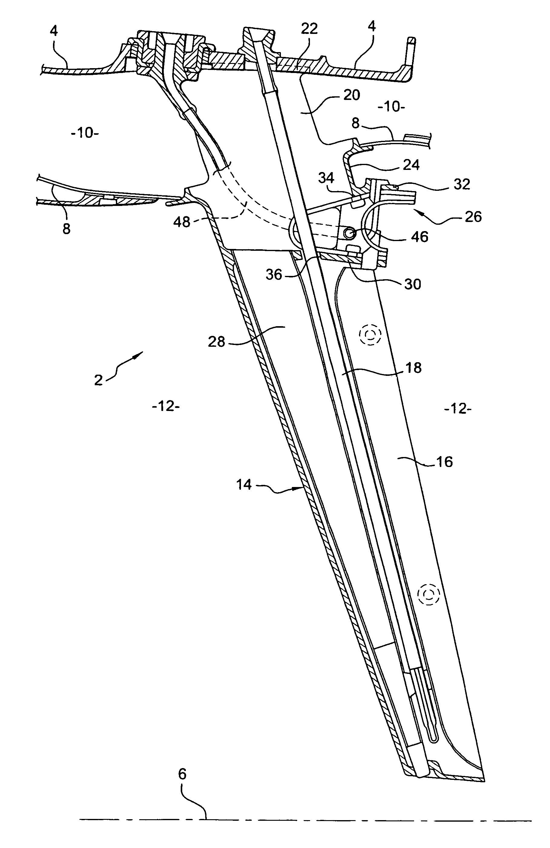 Device for feeding air and fuel to a burner ring in an after-burner chamber