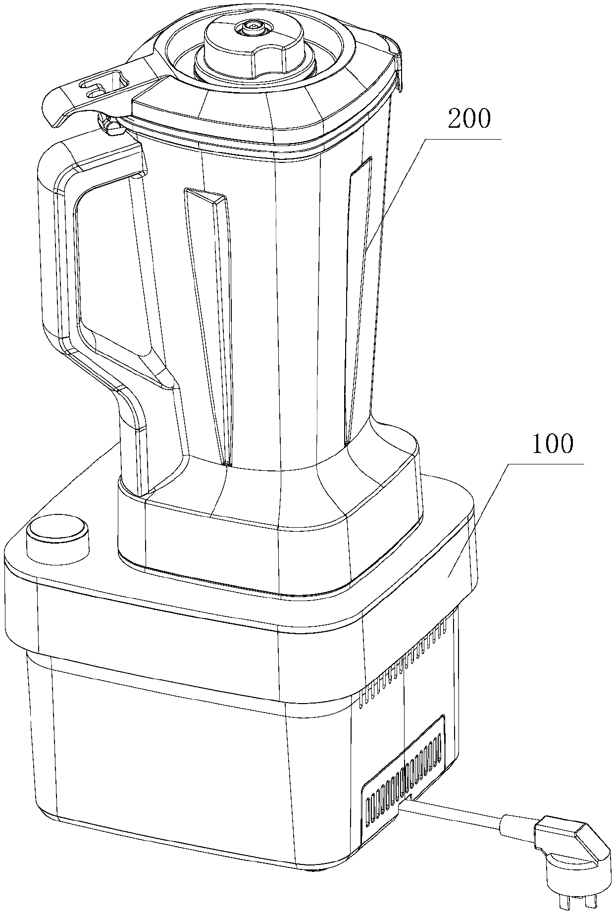 High-speed food processer and stirring cup thereof