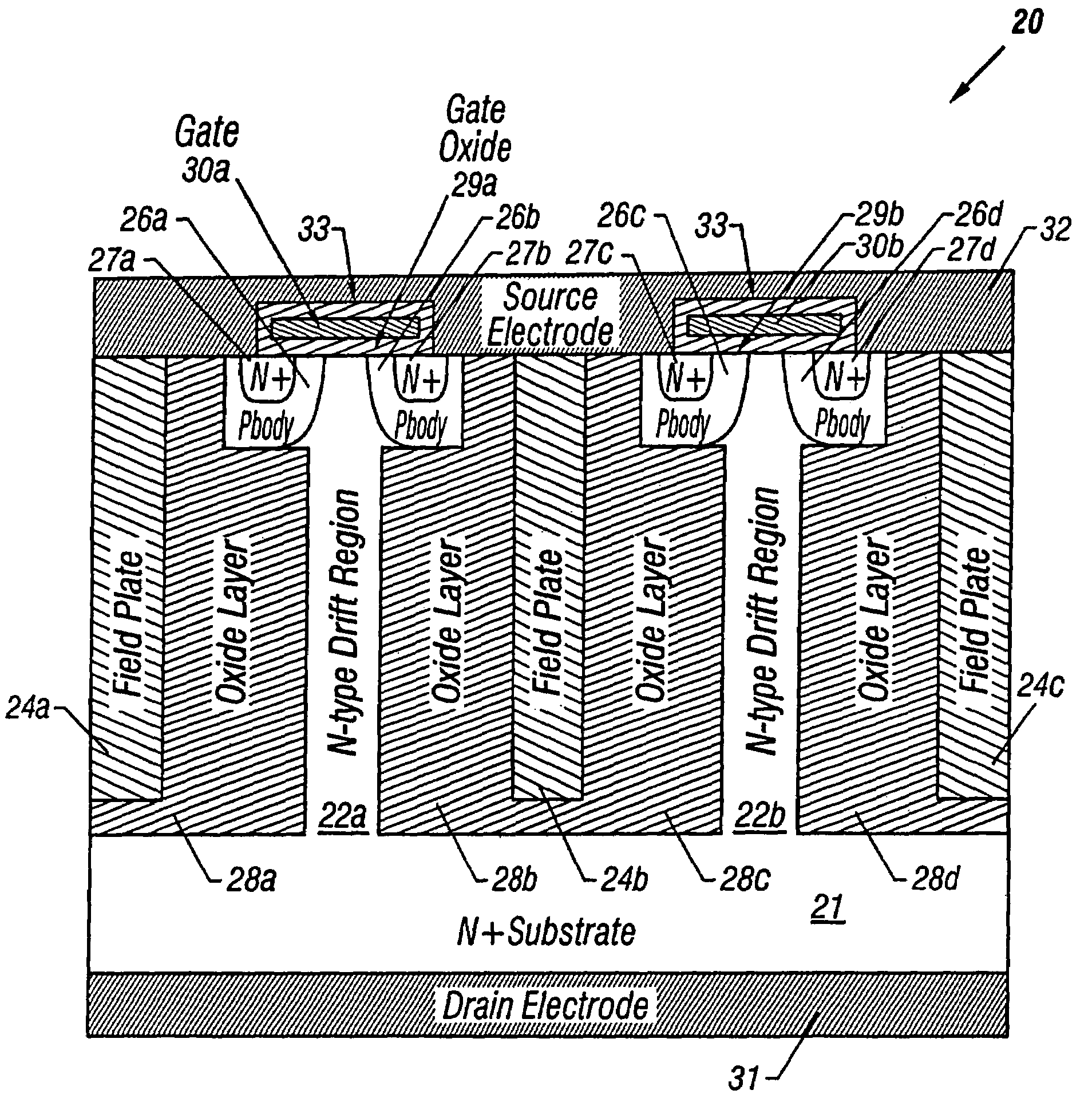Method of fabricating a high-voltage transistor with an extended drain structure