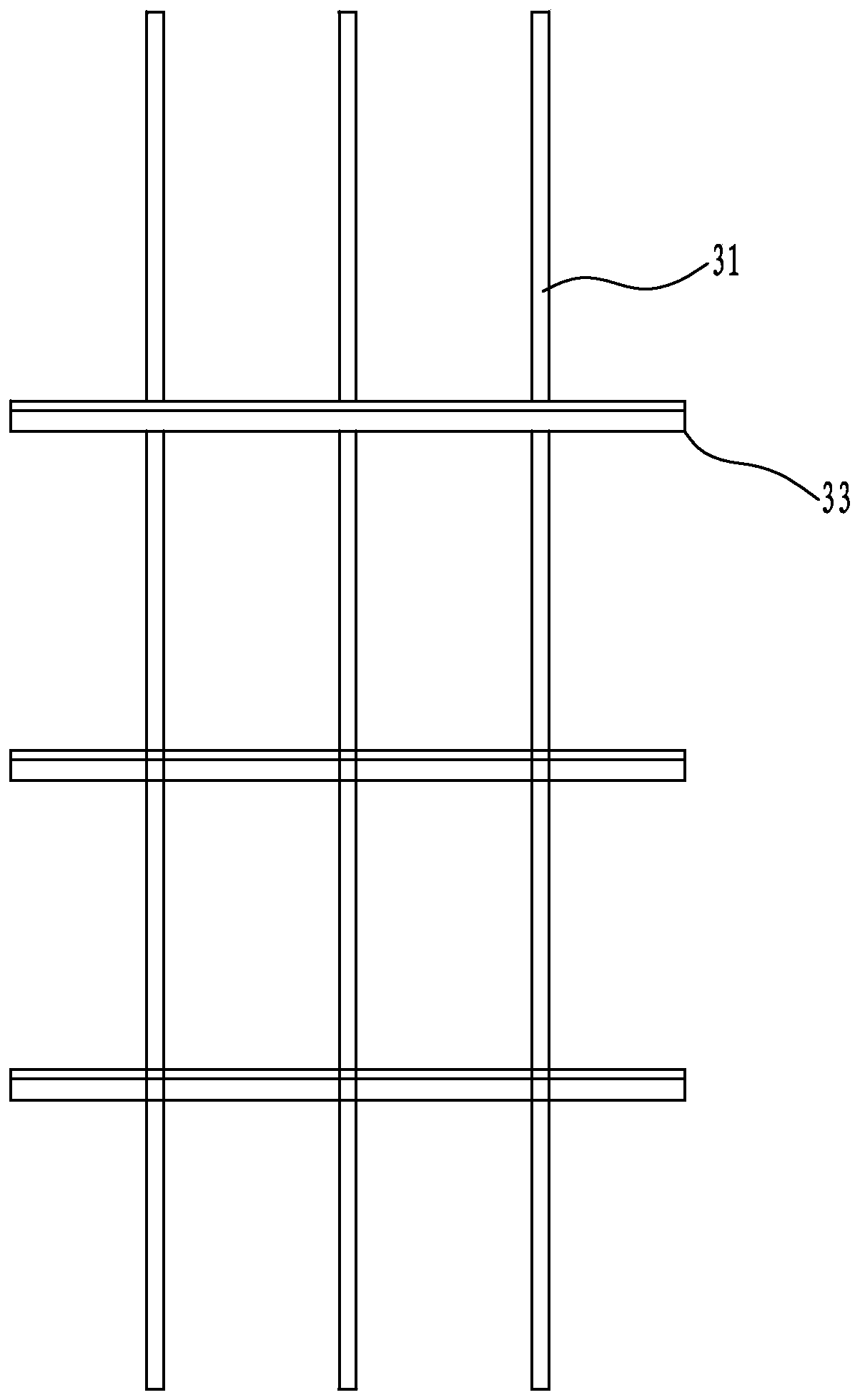 Large-diameter pile base reinforcing steel bar in-hole layering and bundling construction method