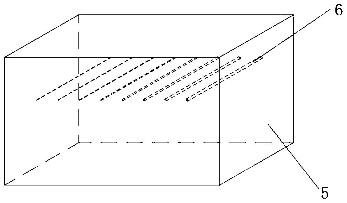 Basin-type insulator digital ray detection test block and detection method