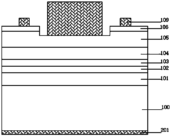 A kind of LED chip with ITO film structure and preparation method thereof