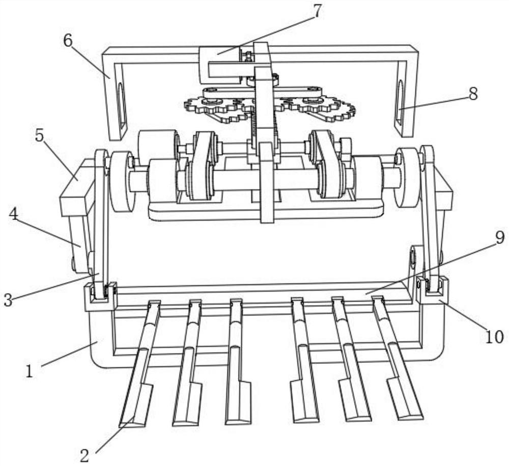 Anti-bonding conveying device for frozen food processing