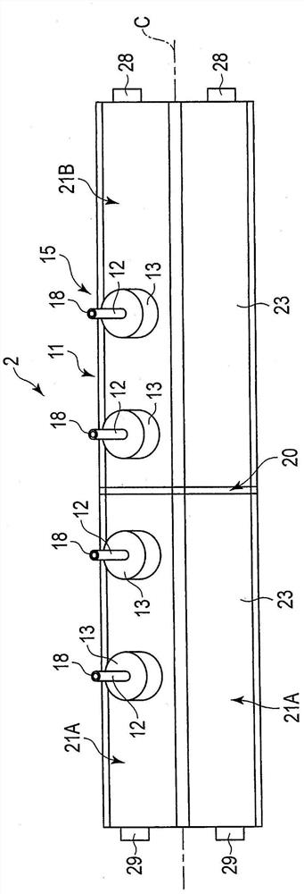 Head unit, electrospinning head, and electrospinning apparatus