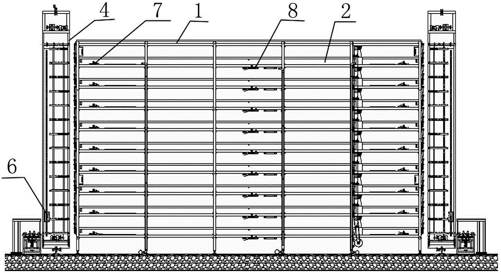 Overall battery formation technological process system