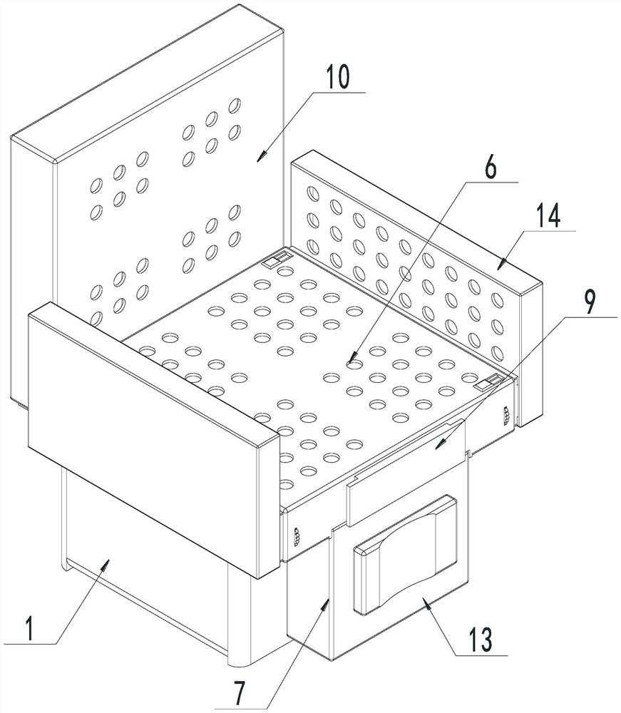 Fumigation seat with shape convenient to adjust