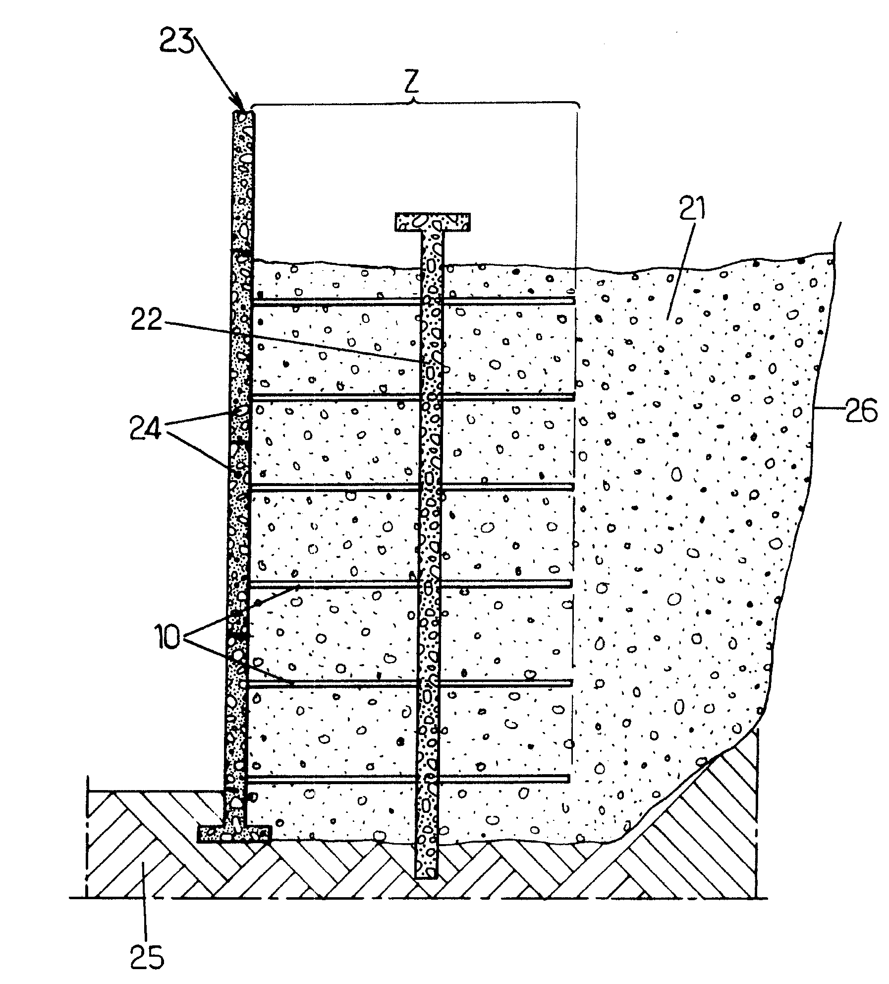 Stabilizing Strip Intended for Use in Reinforced Earth Structures