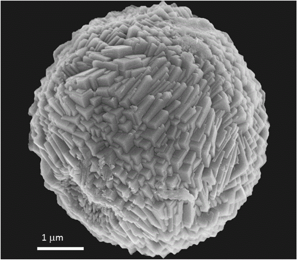 Hollow porous spherical mixed oxide for lithium ion battery negative electrode and preparation method of hollow porous spherical mixed oxide