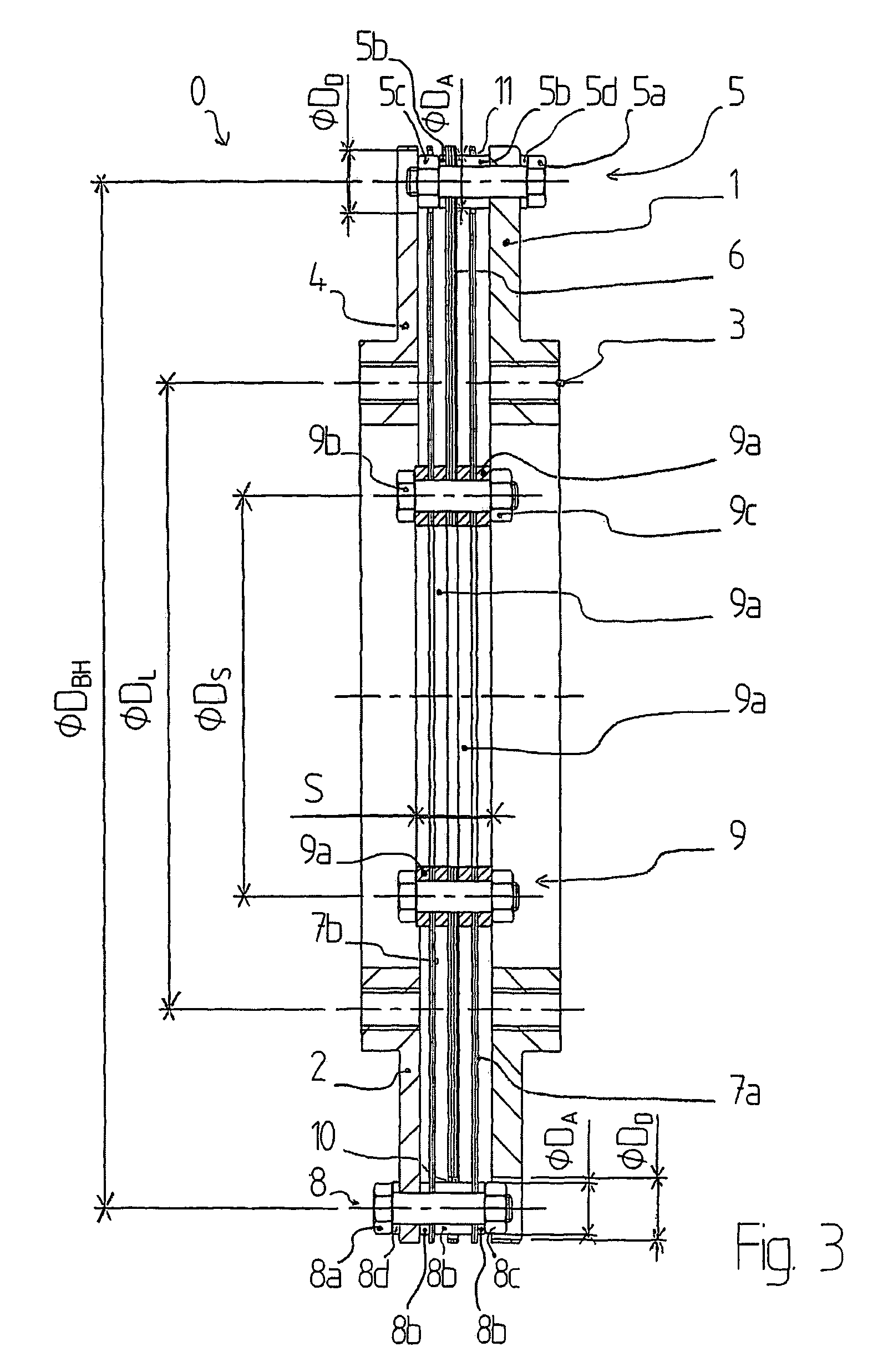 Membrane coupling in a compact design