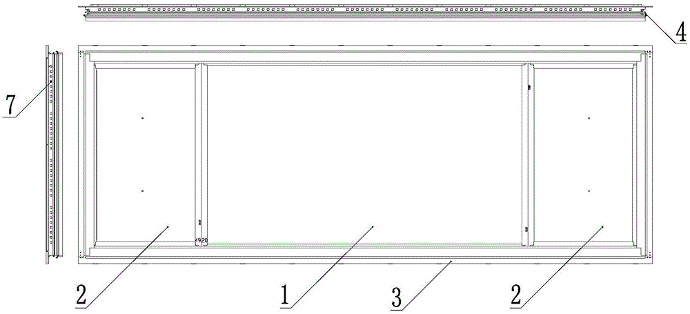 Multifunctional combined liquid crystal television set capable of displaying in split-screen or screen-sharing mode and application method thereof