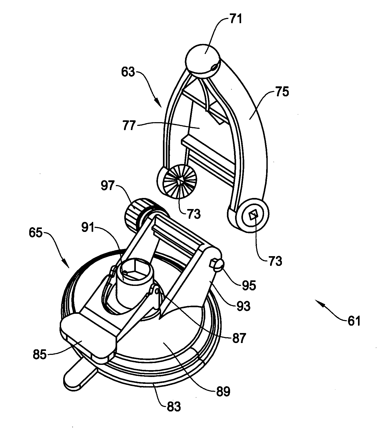 Structure and mechanism of windshield mount and pedestal for portable electronics device