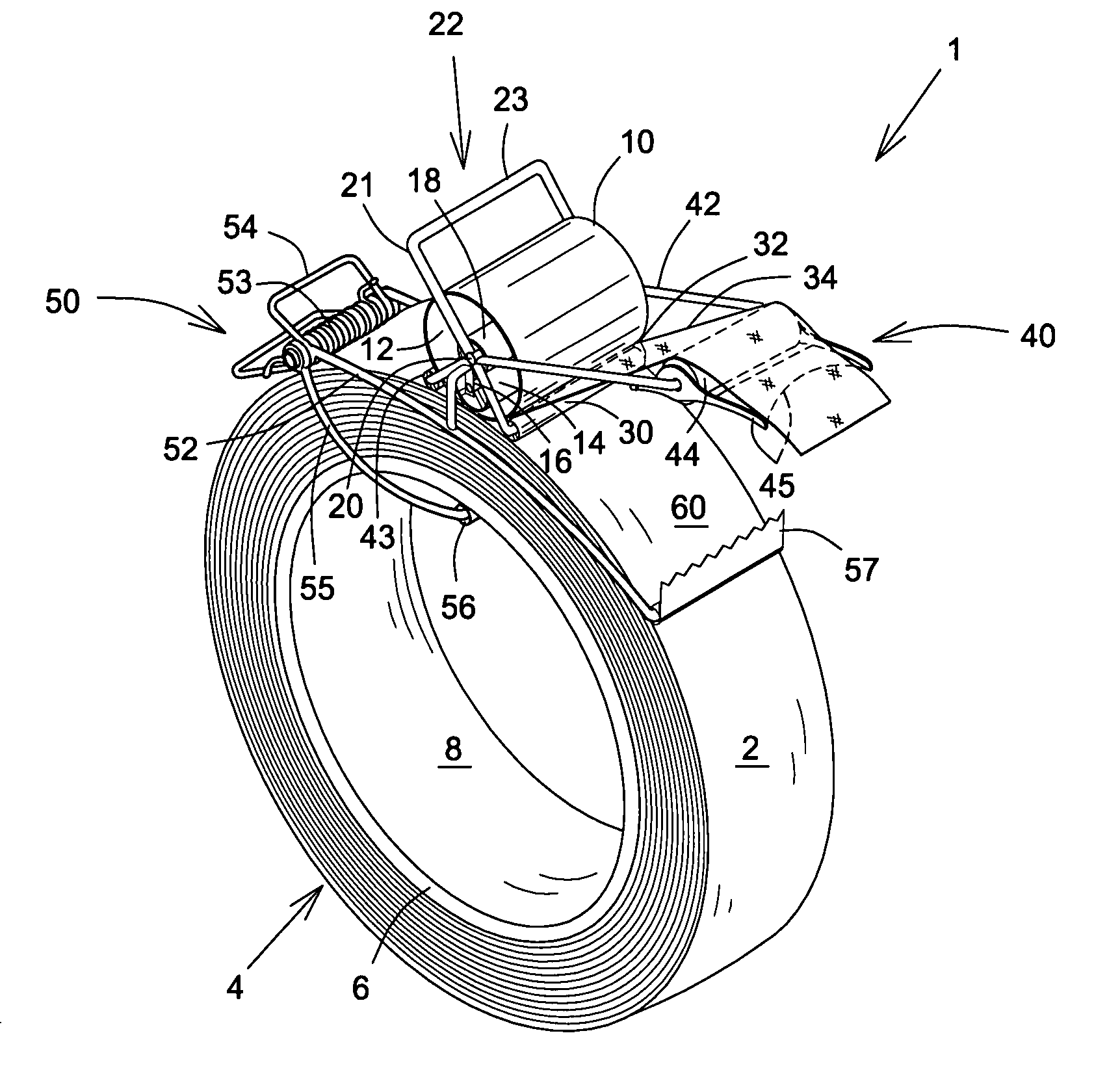 Dispenser for length material