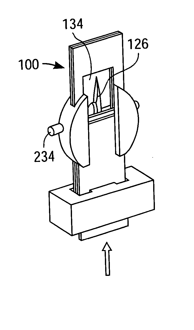 Packaged medical device with a deployable dermal tissue penetration member