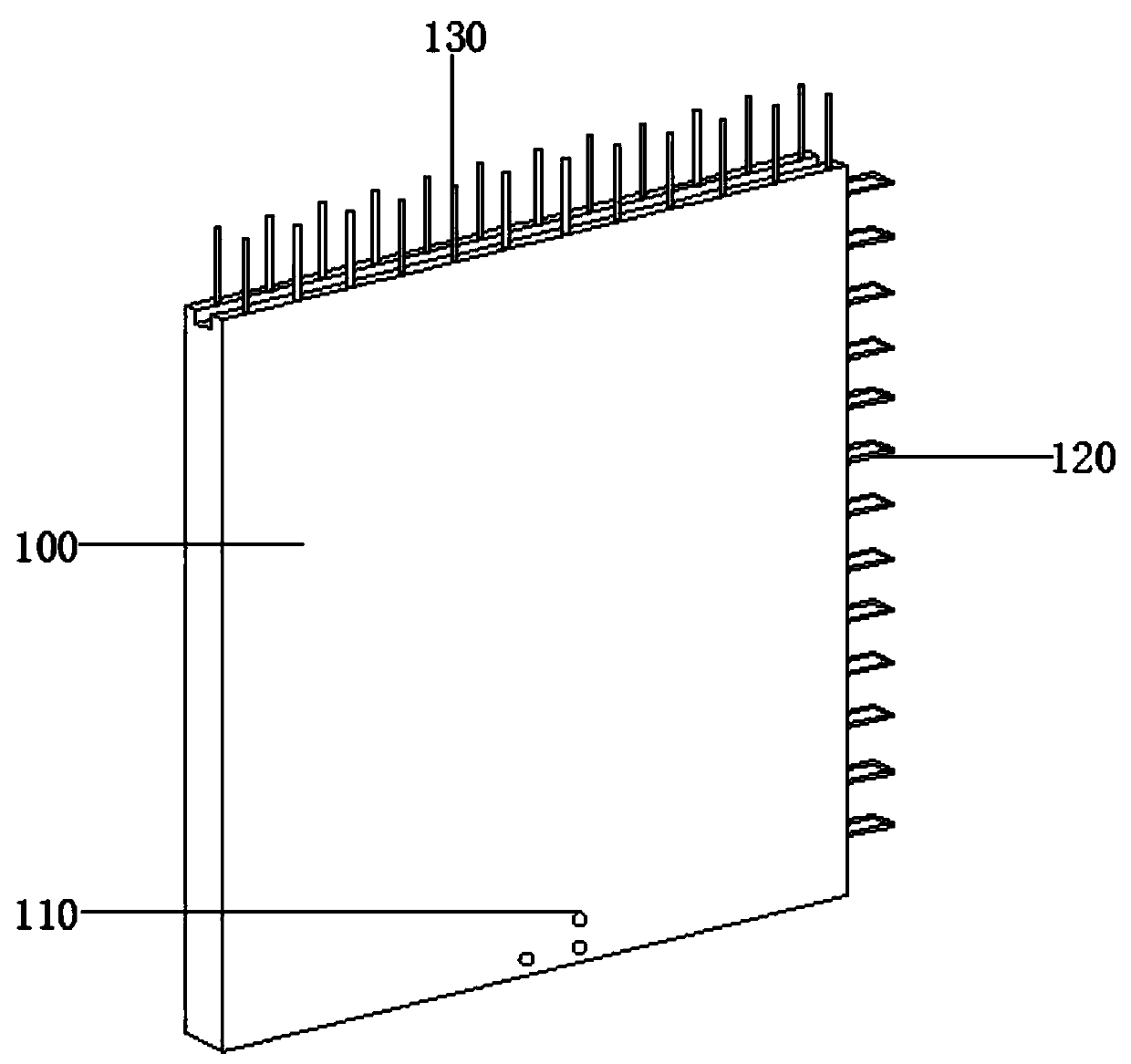 Self-insulation composite shear wall structure and construction technology