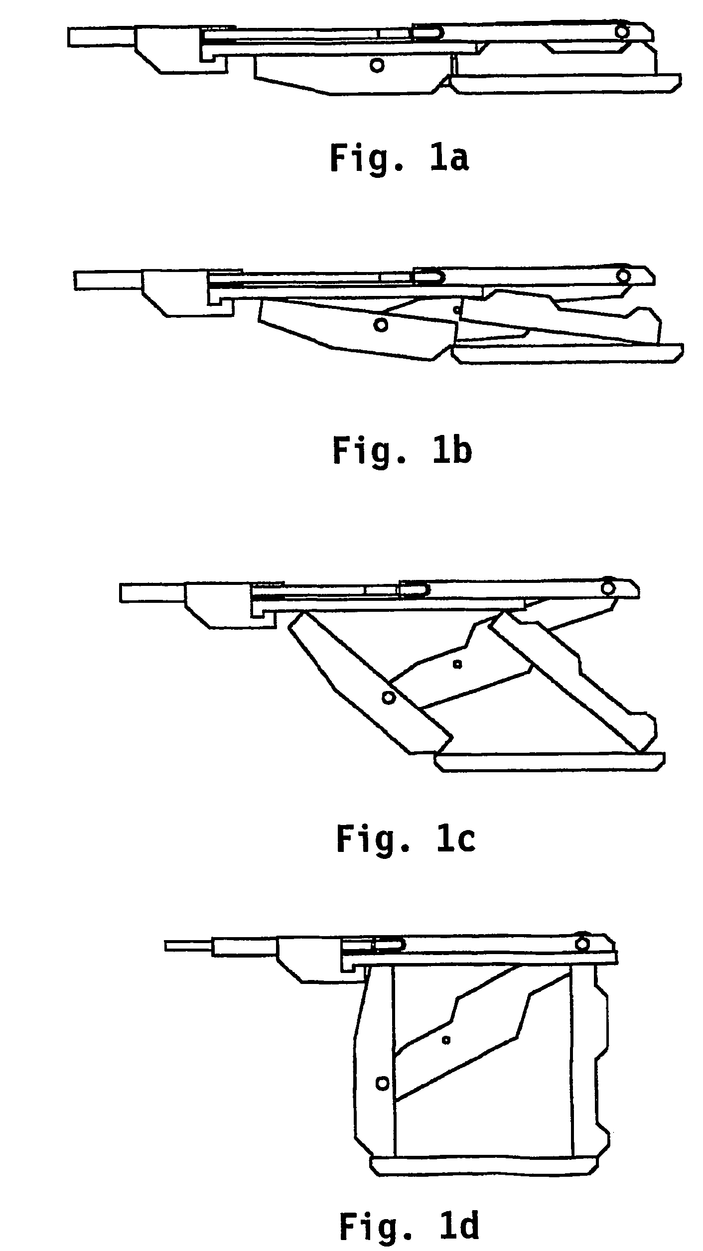 Collapsible and expandable instrument for insertion in a dorsal vertebra