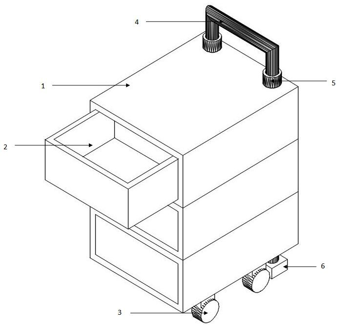 Movable travel cabinet