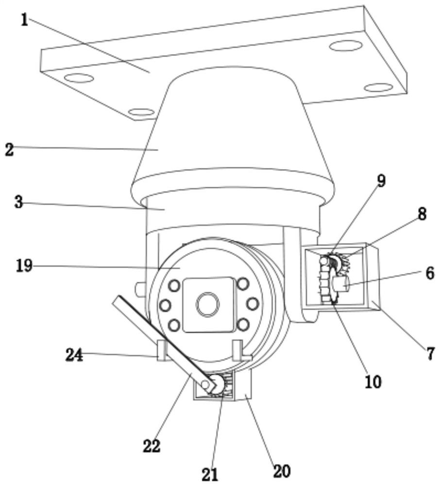 Multi-angle adjustable monitoring equipment for pilotless automobile
