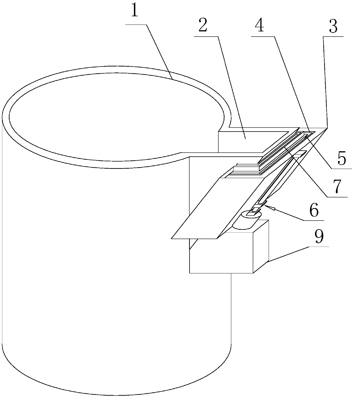 Ladle pouring device