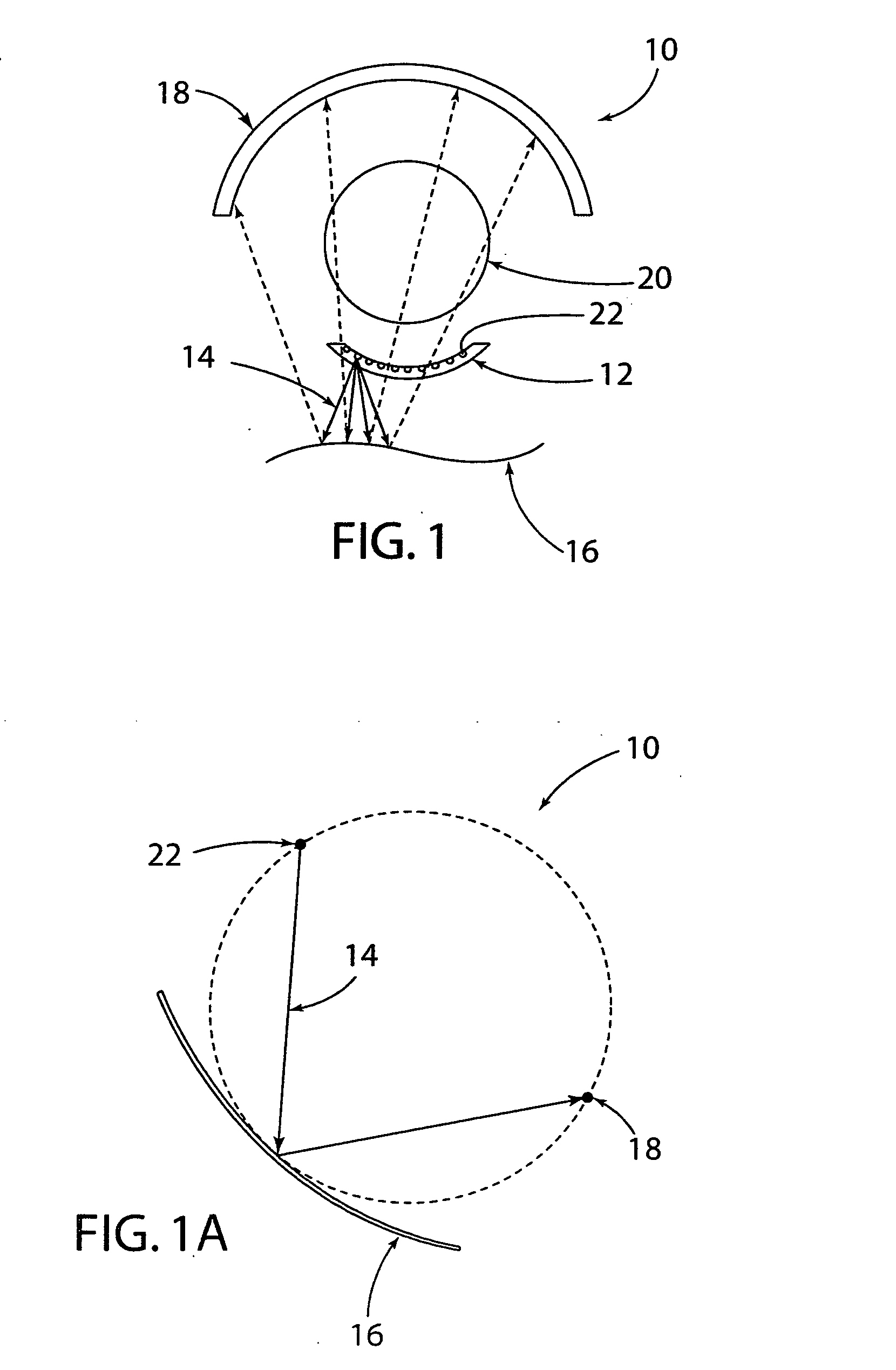 Tomographic imaging system using a conformable mirror