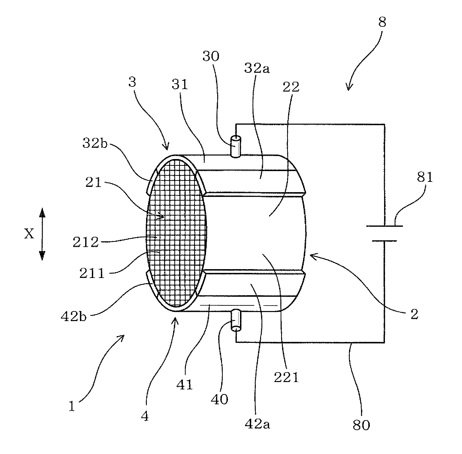 Honeycomb structural body and electrical heated catalyst device