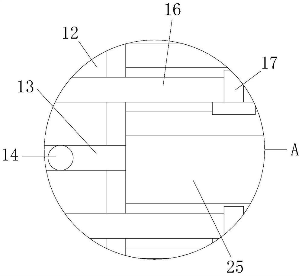 Raw material rolling and slitting device for packaging box processing