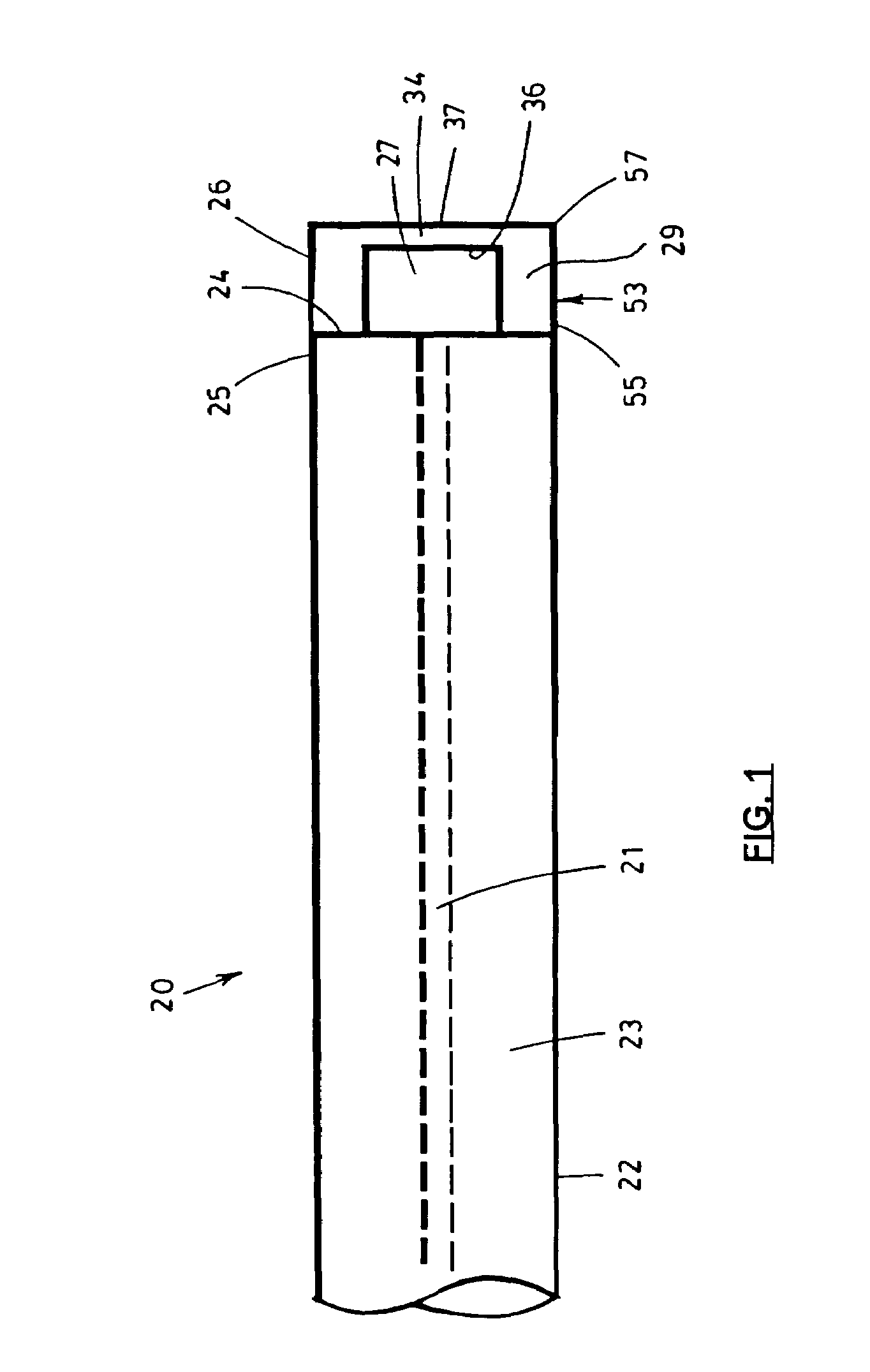 Single piece Fabry-Perot optical sensor and method of manufacturing the same