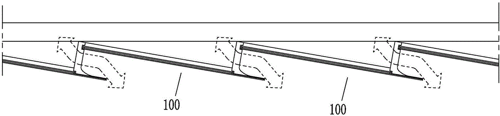 Sawtoothed inclined and torisonal cell curtain wall