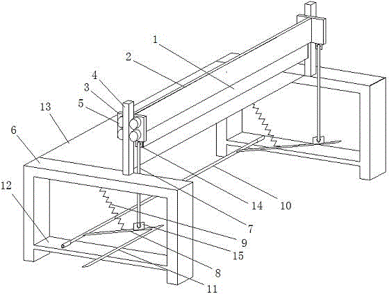 Special cutting machine for floor open joint repair batten