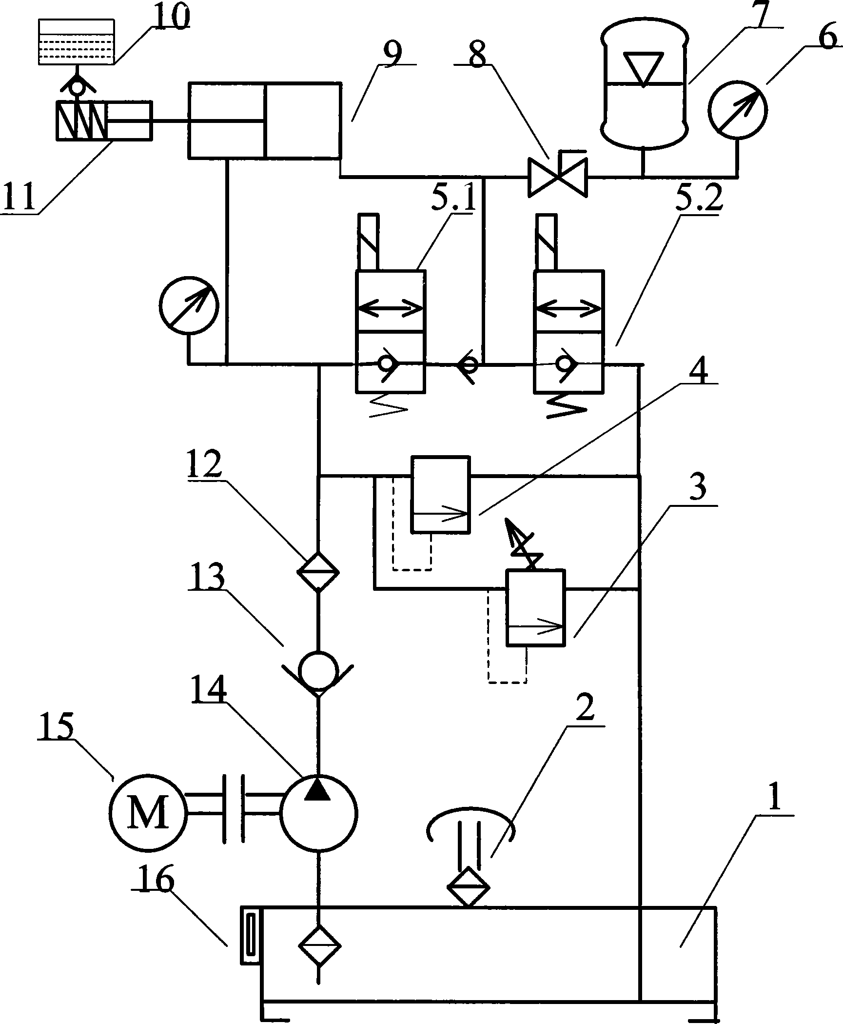Detection device for combination property of hydraulic ABS pressure regulator assembly
