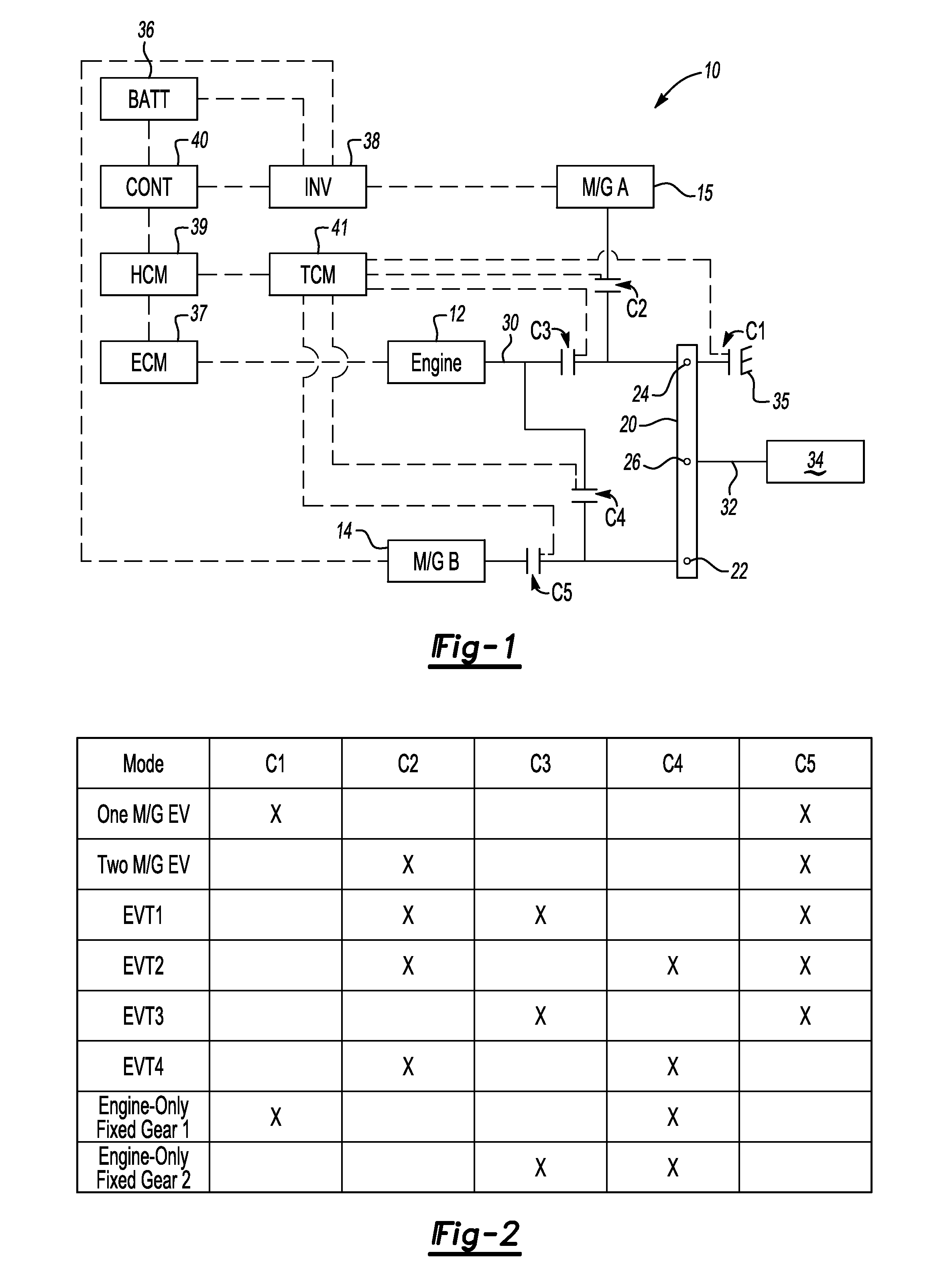 Single planetary hybrid powertrain with at least three electrically-variable operating modes