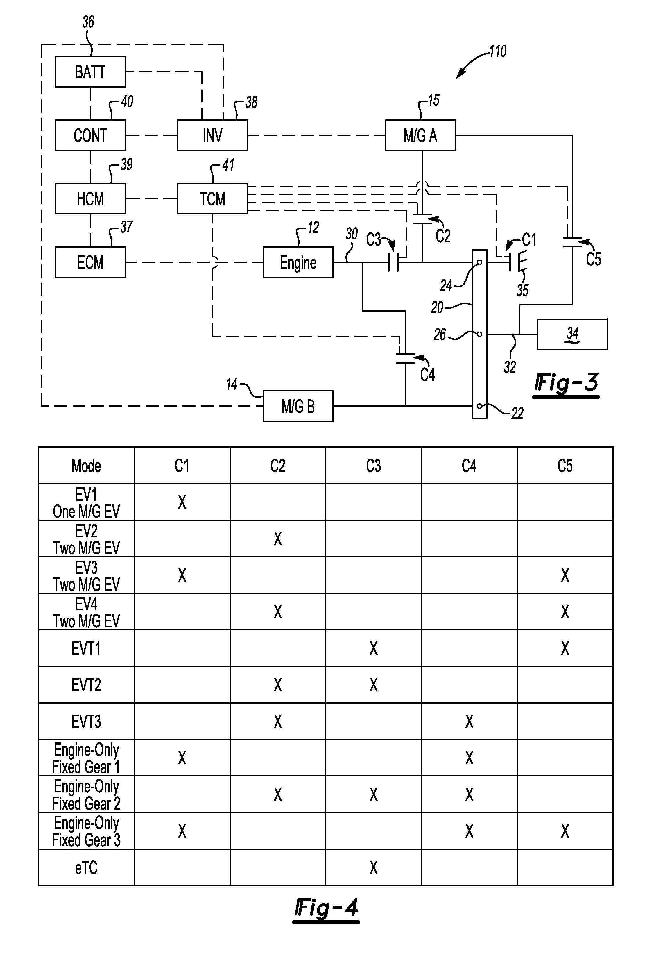 Single planetary hybrid powertrain with at least three electrically-variable operating modes
