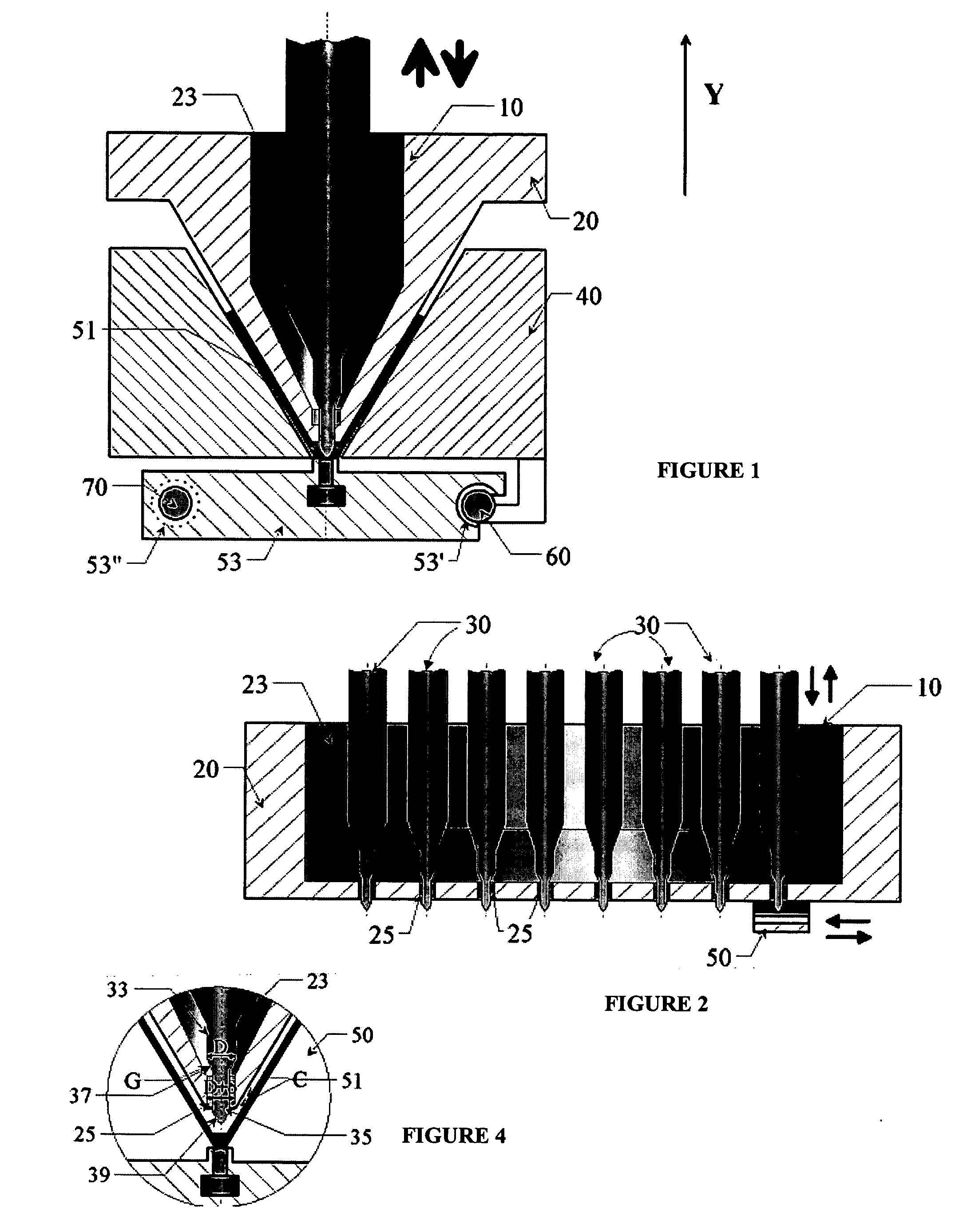 Apparatus for electro-blowing or blowing-assisted electro-spinning technology and process for post treatment of electrospun or electroblown membranes