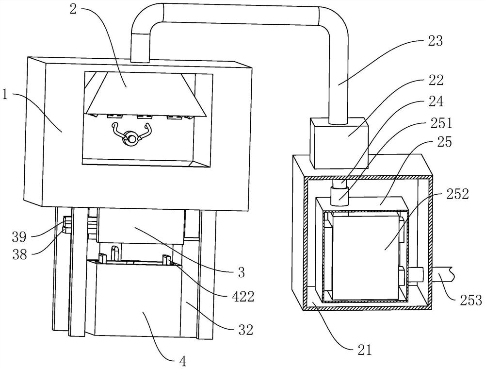 Numerical control machine tool for oil smoke separation treatment